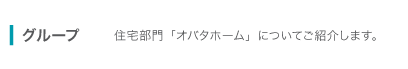 住宅部門「オバタホーム」のご紹介